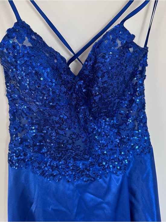 Blondie Nites Dresses & Skirts - Blondie Nites Royal Blue Sequin Prom Dress Size 5 (short)